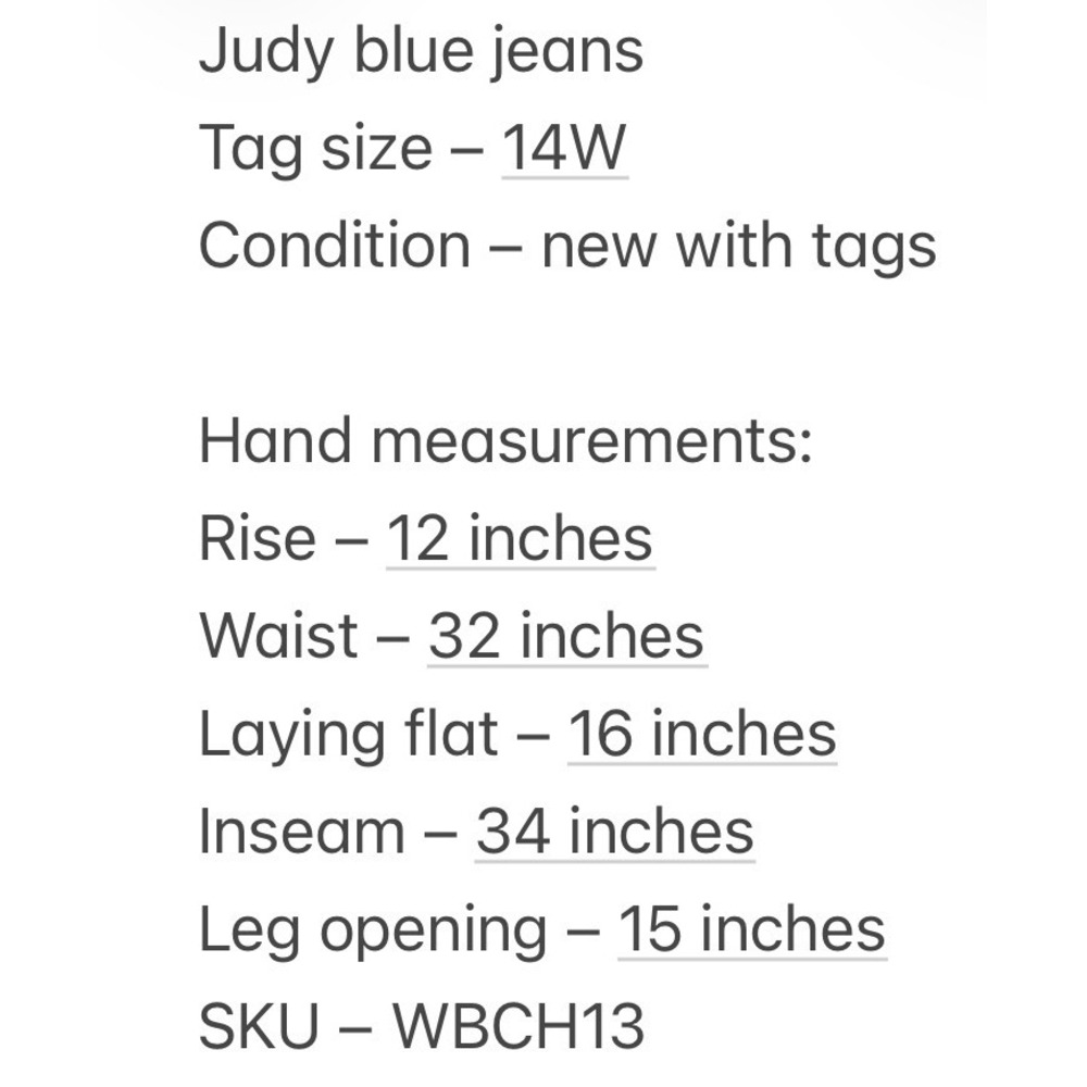 Judy Blue Womens High Rise Super Flare Black Jeans 14W Meas: 32x34 - Picture 8 of 8